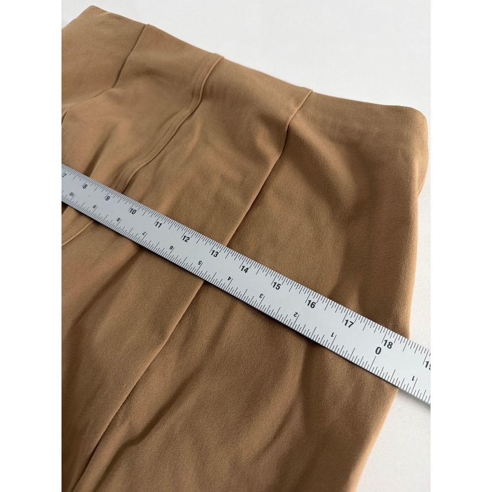 Polo Ralph Lauren Women Tan Side Zip Skinny Pants High Rise Tapered Size 12 - Picture 8 of 10